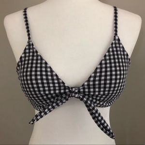 Gingham Bathing Suit Top